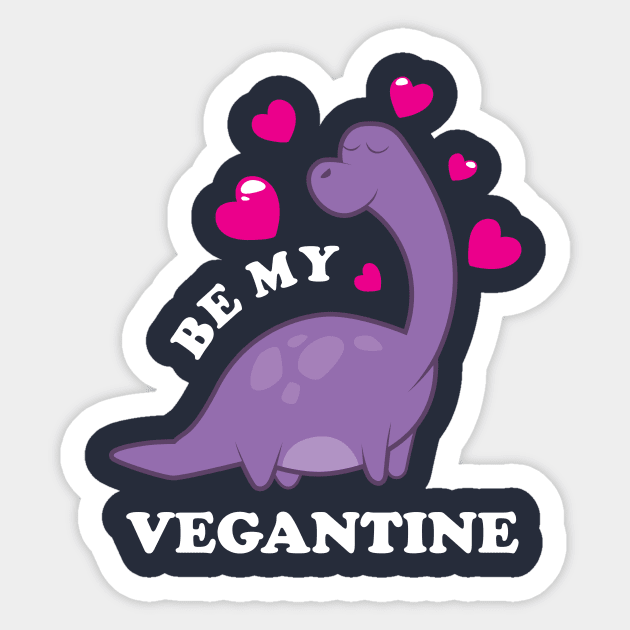 Be My Vegantine Sticker by dumbshirts